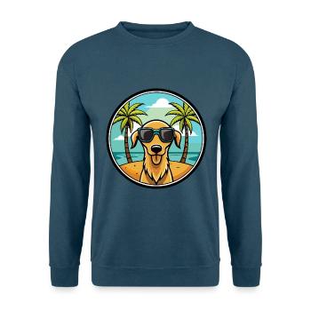 Sloughi Hunderasse Cartoon Sonnenbrille Strand - Unisex Pullover - Indigoblau - Vorne