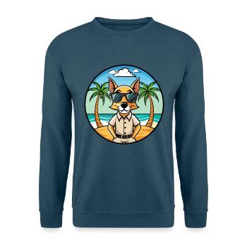 Braque Saint Germain Hunderasse Cartoon Sonnenbrille - Unisex Pullover - Indigoblau - Vorne