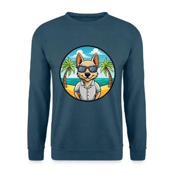 Braque Saint Germain Hunderasse Cartoon Sonnenbrille - Unisex Pullover - Indigoblau - Vorne
