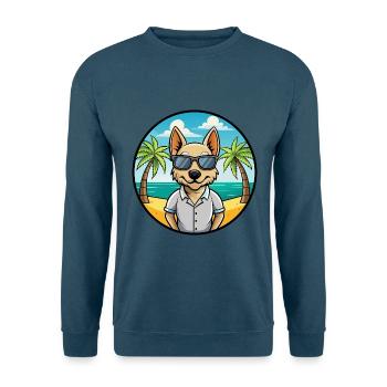 Braque Saint Germain Hunderasse Cartoon Sonnenbrille - Unisex Pullover - Indigoblau - Vorne