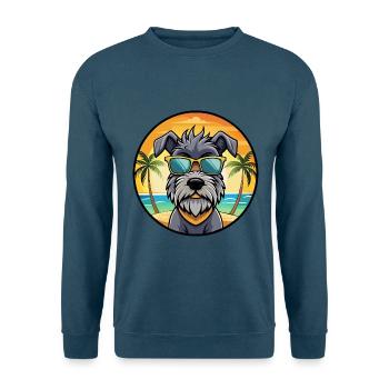 Bouvier Des Ardennes Hunderasse Cartoon Sonnenbrille - Unisex Pullover - Indigoblau - Vorne