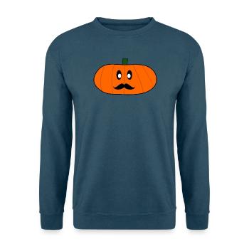 HALLOWEEN. KÜRBIS. HALLOWEEN-KÜRBIS - Unisex Pullover - Indigoblau - Vorne