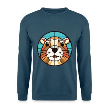 Gopher Buntes Aquarell Tier Haustier Illustration - Unisex Pullover - Indigoblau - Vorne