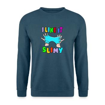 I like it Slimy Schleim Fluffy Drizzly Cloud - Unisex Pullover - Indigoblau - Vorne