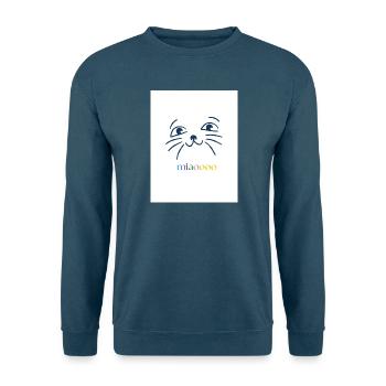 Meowooo - Unisex Pullover - Indigoblau - Vorne