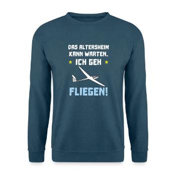 das altersheim kann warten - Unisex Pullover - Indigoblau - Vorne