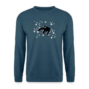 Snowboard - Unisex Pullover - Indigoblau - Vorne
