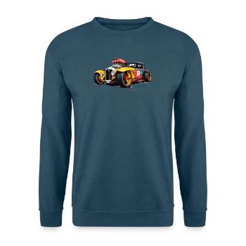 AMERIKANISCHES AUTO HEISSE STRASSE - Unisex Pullover - Indigoblau - Vorne