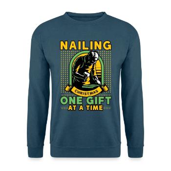 Der Weihnachtsmann liebt ein sauberes Lächeln Zahn - Unisex Pullover - Indigoblau - Vorne