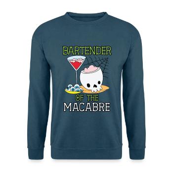 Barkeeper des Makabren Barkeeper Halloween - Unisex Pullover - Indigoblau - Vorne