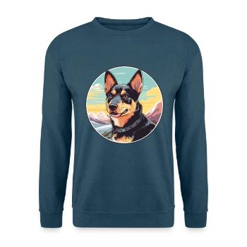 Lancashire Heeler Hunderasse Cartoon Kawaii Waterco - Unisex Pullover - Indigoblau - Vorne