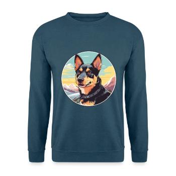 Lancashire Heeler Hunderasse Cartoon Kawaii Waterco - Unisex Pullover - Indigoblau - Vorne
