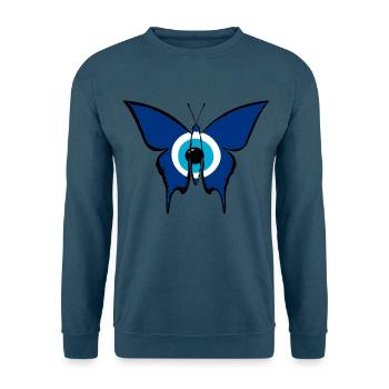 Nazar Schmetterling - Unisex Pullover - Indigoblau - Vorne