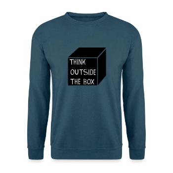 THINK OUTSIDE THE BOX - Unisex Pullover - Indigoblau - Vorne