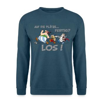 Asterix Obelix Auf die Plätze... Fertig? Los! - Unisex Pullover - Indigoblau - Vorne