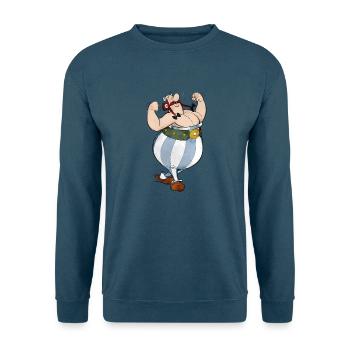 Asterix Obelix Hände In Den Taschen - Unisex Pullover - Indigoblau - Vorne