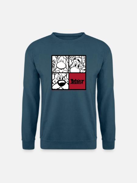 Asterix & Obelix & Idefix Porträt - Unisex Pullover - Indigoblau