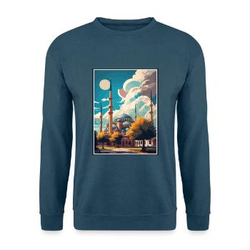Edirne Türkei Vintage Reiseposter WPA Souvenir - Unisex Pullover - Indigoblau - Vorne