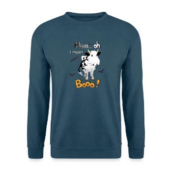Kuh Halloween Mooo - Unisex Pullover - Indigoblau - Vorne
