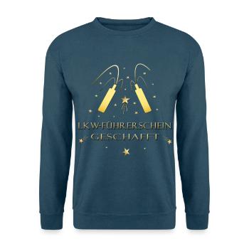 Lkw Führerschein Lastkraftwagen Klasse C - Unisex Pullover - Indigoblau - Vorne