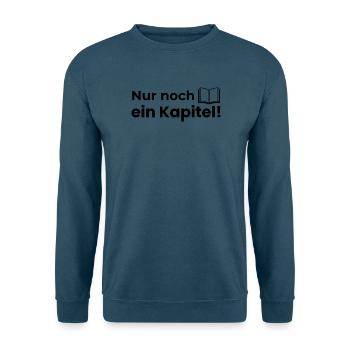 Nur noch ein Kapitel! - Unisex Pullover - Indigoblau - Vorne