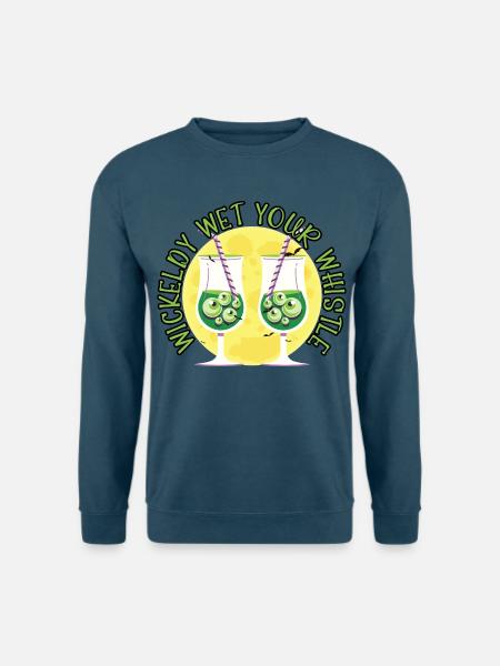 Böses Pfeifchen Barkeeper Halloween - Unisex Pullover - Indigoblau