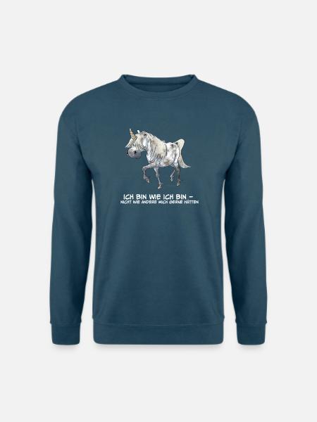 Einhorn IchBinWieIchBin - Unisex Pullover - Indigoblau