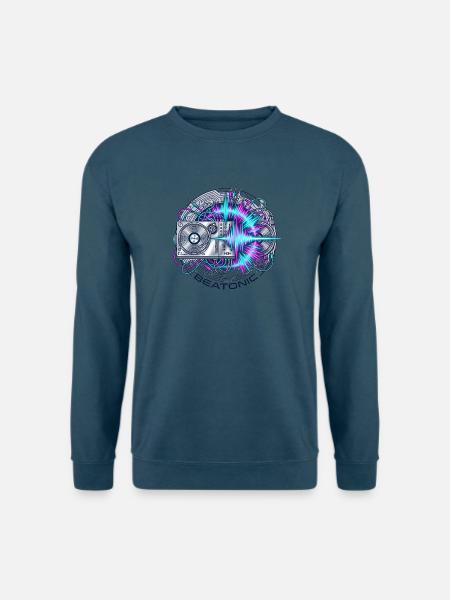 Beatronic Neon DJ Circuit - Unisex Pullover - Indigoblau