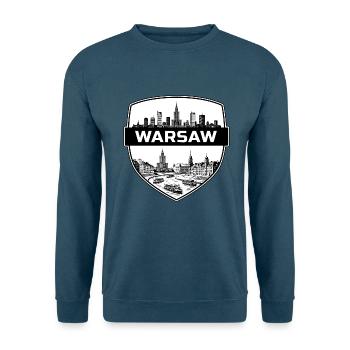 Warschauer Polen Schildwappen Kulturpalast Geschenk - Unisex Pullover - Indigoblau - Vorne