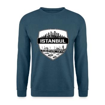 Istanbul Türkei Schild Wappen Hagia Sophia Geschenk - Unisex Pullover - Indigoblau - Vorne