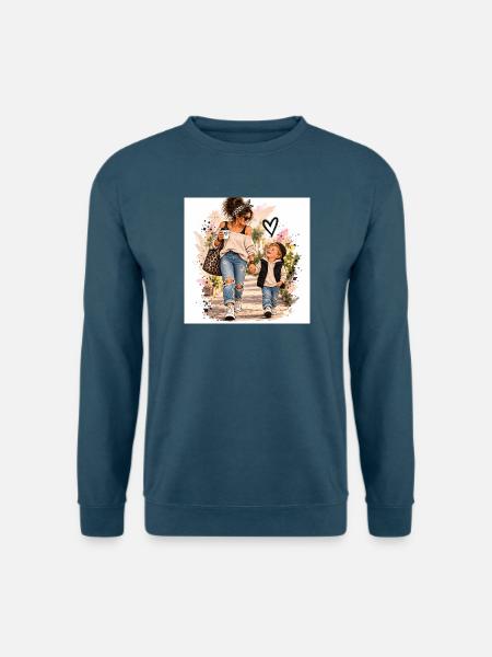 Mutter Kind Liebe unterwegs - Unisex Pullover - Indigoblau