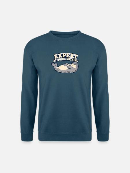Nichts-Nichts-Siegel - Unisex Pullover - Indigoblau