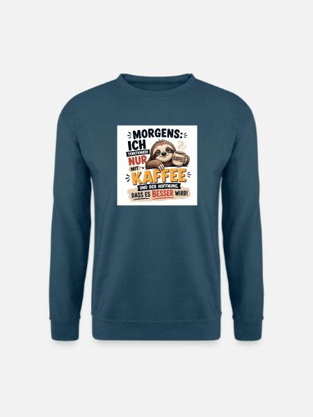 Modernes Design – Einzigartige Geschenkidee - Unisex Pullover - Indigoblau