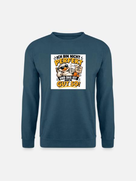 „Lustige Sprüche & kreative Designs“. - Unisex Pullover - Indigoblau