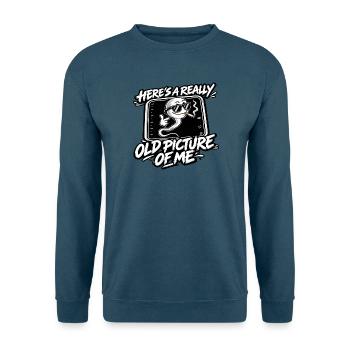 EIN ALTES FOTO – ICH BIN'S! - Unisex Pullover - Indigoblau - Vorne
