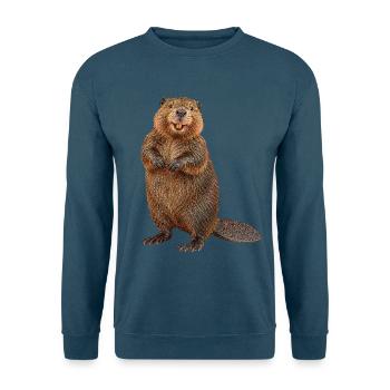 Biber - Unisex Pullover - Indigoblau - Vorne