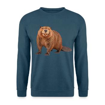 Biber - Unisex Pullover - Indigoblau - Vorne
