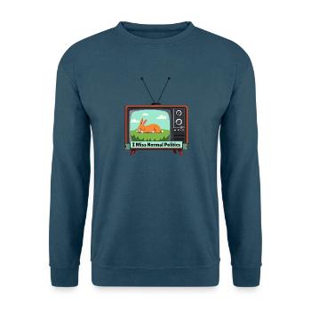 I Miss Normal Politics - Unisex Pullover - Indigoblau - Vorne