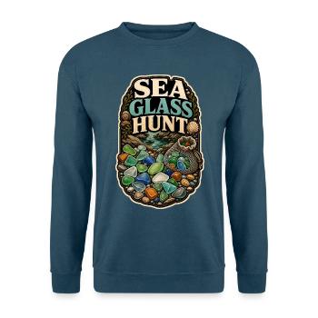 SEA GLASS HUNT - Unisex Pullover - Indigoblau - Vorne