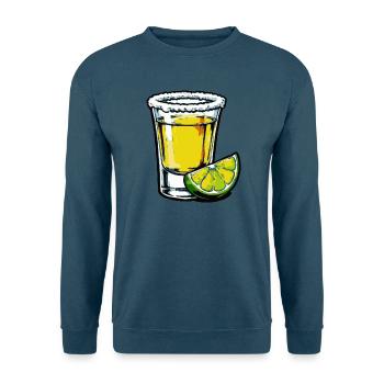 Limetten-Tequila Shot - Unisex Pullover - Indigoblau - Vorne