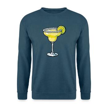 Limetten Margarita Glas - Unisex Pullover - Indigoblau - Vorne
