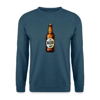 Bierflasche Retro-Design - Unisex Pullover - Indigoblau - Vorne