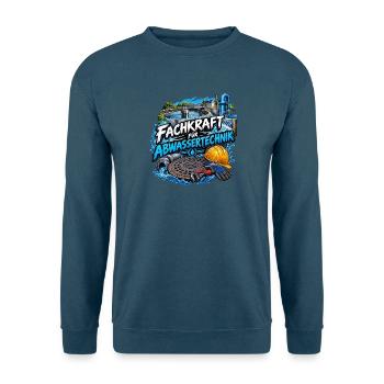 UMWELTTECHNOLOGIE ABWASSERTECHNIK - Unisex Pullover - Indigoblau - Vorne