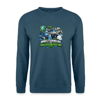 UMWELTTECHNOLOGIE ABWASSERTECHNIK - Unisex Pullover - Indigoblau - Vorne