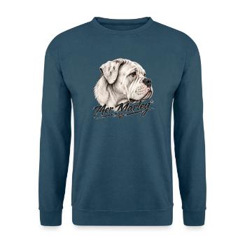 Bulldog Soul – 74er Marley® - Unisex Pullover - Indigoblau - Vorne