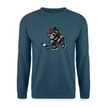Gorilla Hockeyspieler Cartoon cool - Unisex Pullover - Indigoblau - Vorne