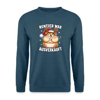 Rentier War Ausverkauft Hamster - Unisex Pullover - Indigoblau - Vorne