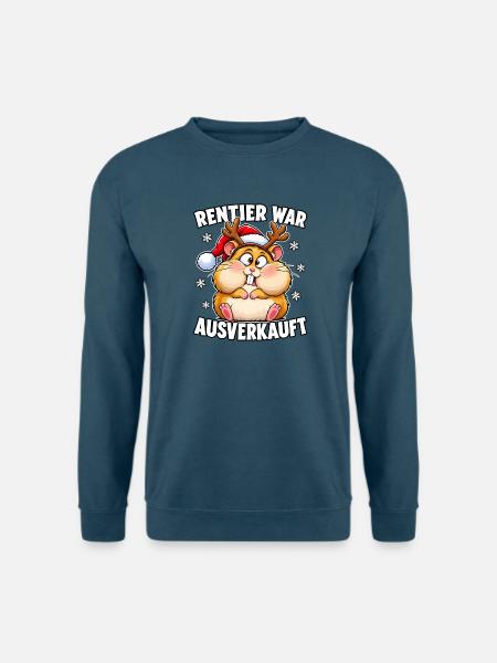 Rentier War Ausverkauft Hamster - Unisex Pullover - Indigoblau