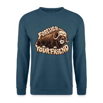 Moschusochse - Unisex Pullover - Indigoblau - Vorne