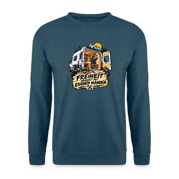 CAMPING-AUTO SELBER AUSBAUEN - Unisex Pullover - Indigoblau - Vorne